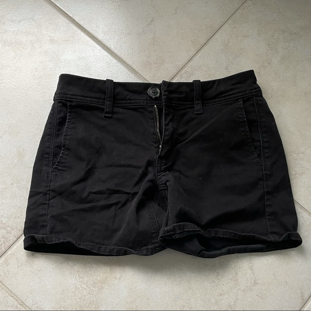 Black American eagle shorts